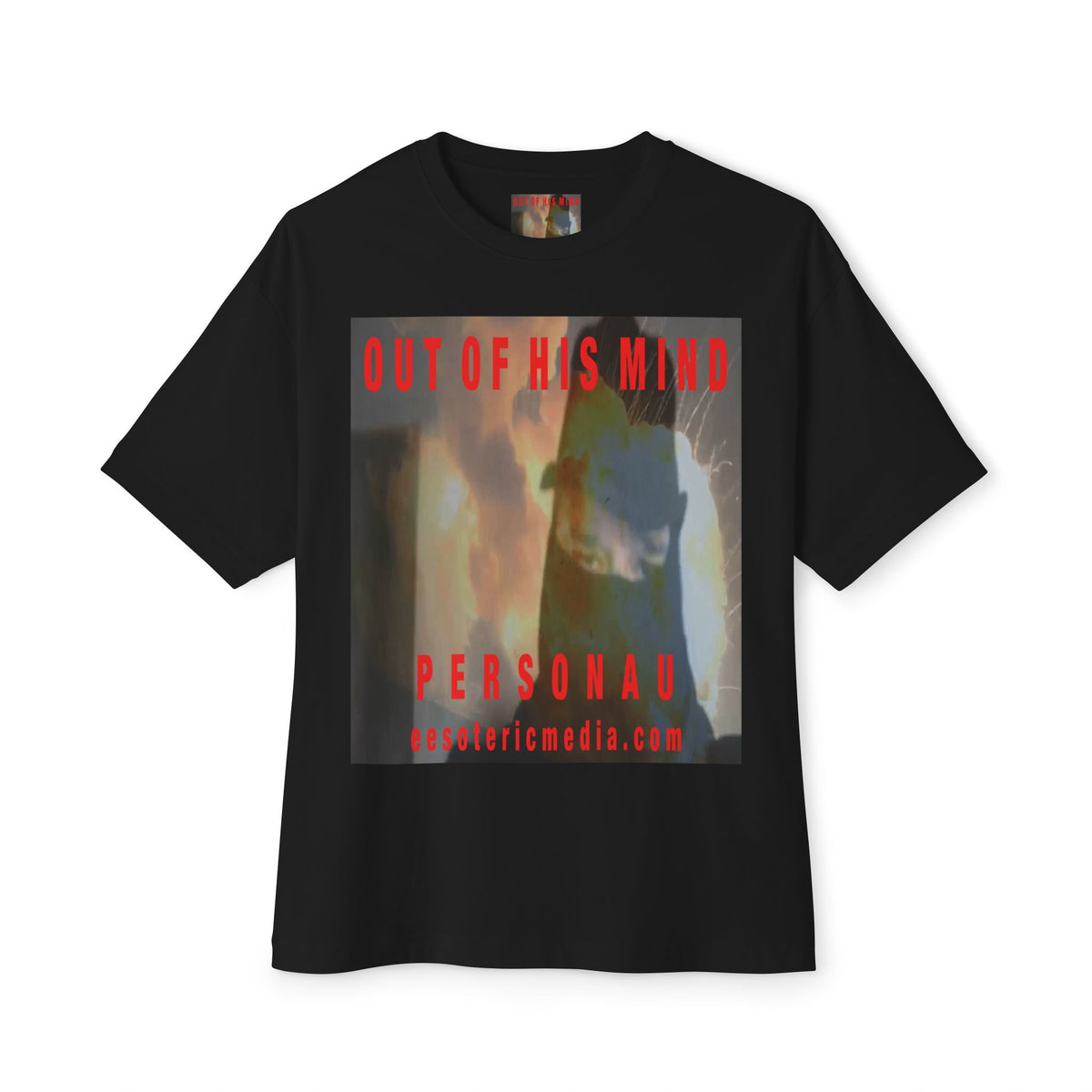 „Out Of His Mind" (PersonaU) Dark Militia Grafik-Oversize-T-Shirt