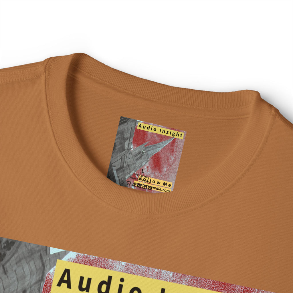 „Follow Me" (Audio Insight) Wetterfestes, raketenförmiges Turm-Design, übergroßes, kastiges T-Shirt