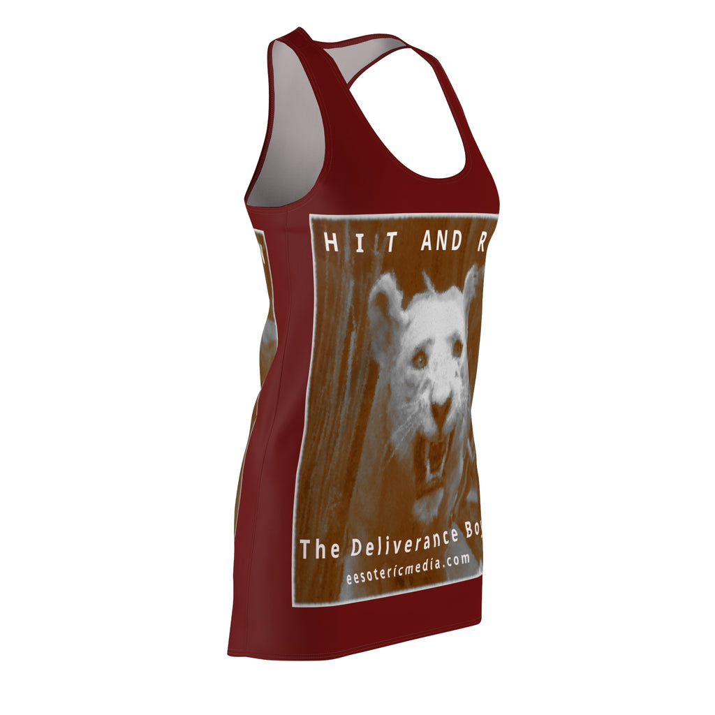 'Hit and Run' (The Deliverance Boys) Vestido Deportivo Gráfico de León Blanco