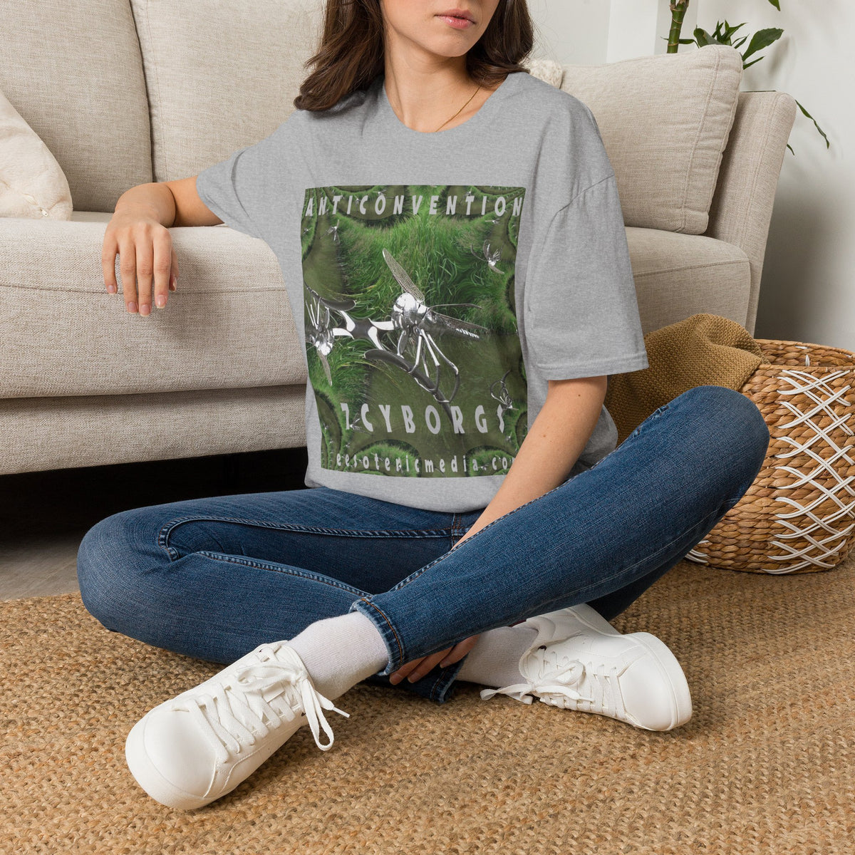 'Anticonvention' (7Cyborgs) Cyber Dragonfly Softstyle Graphic T-Shirt