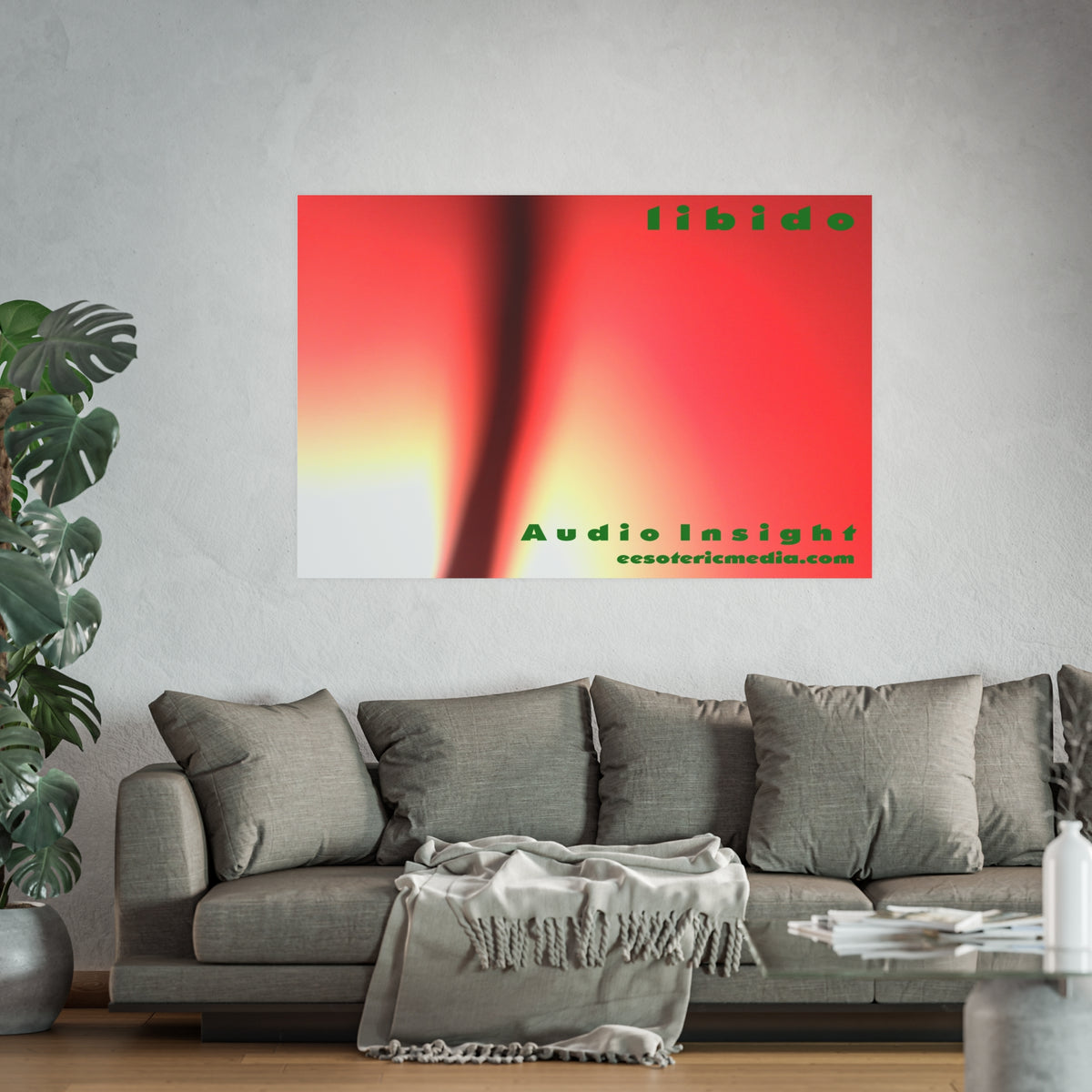 Large 'Libido' (Audio Insight) Swirling Surreal Art Print 60"x40" (150cm x 100cm)
