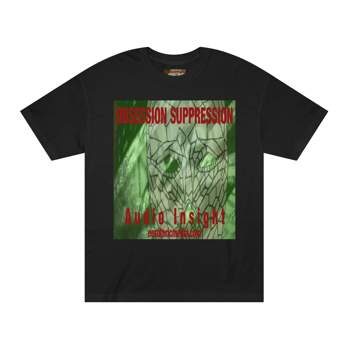 'Obsession Suppression'' ('Audio Insight) Retro Sci Fi Skull Graphic  Classic Fit T-Shirt