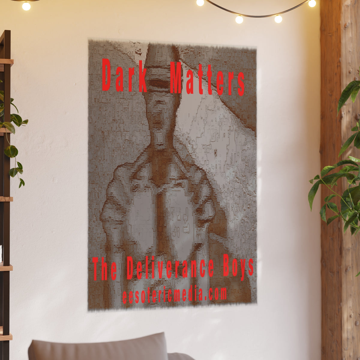« Dark Matters » (The Deliverance Boys) Impression artistique représentant un robot d’horreur vintage (grand format), 100 × 150 cm