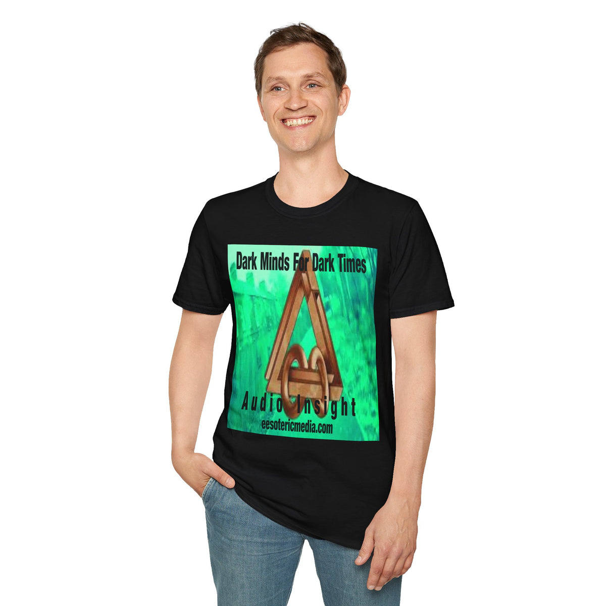 „Dark Minds For Dark Times“ (Audio Insight) Alien/Sci-Fi Symbol Softstyle Grafik-T-Shirt