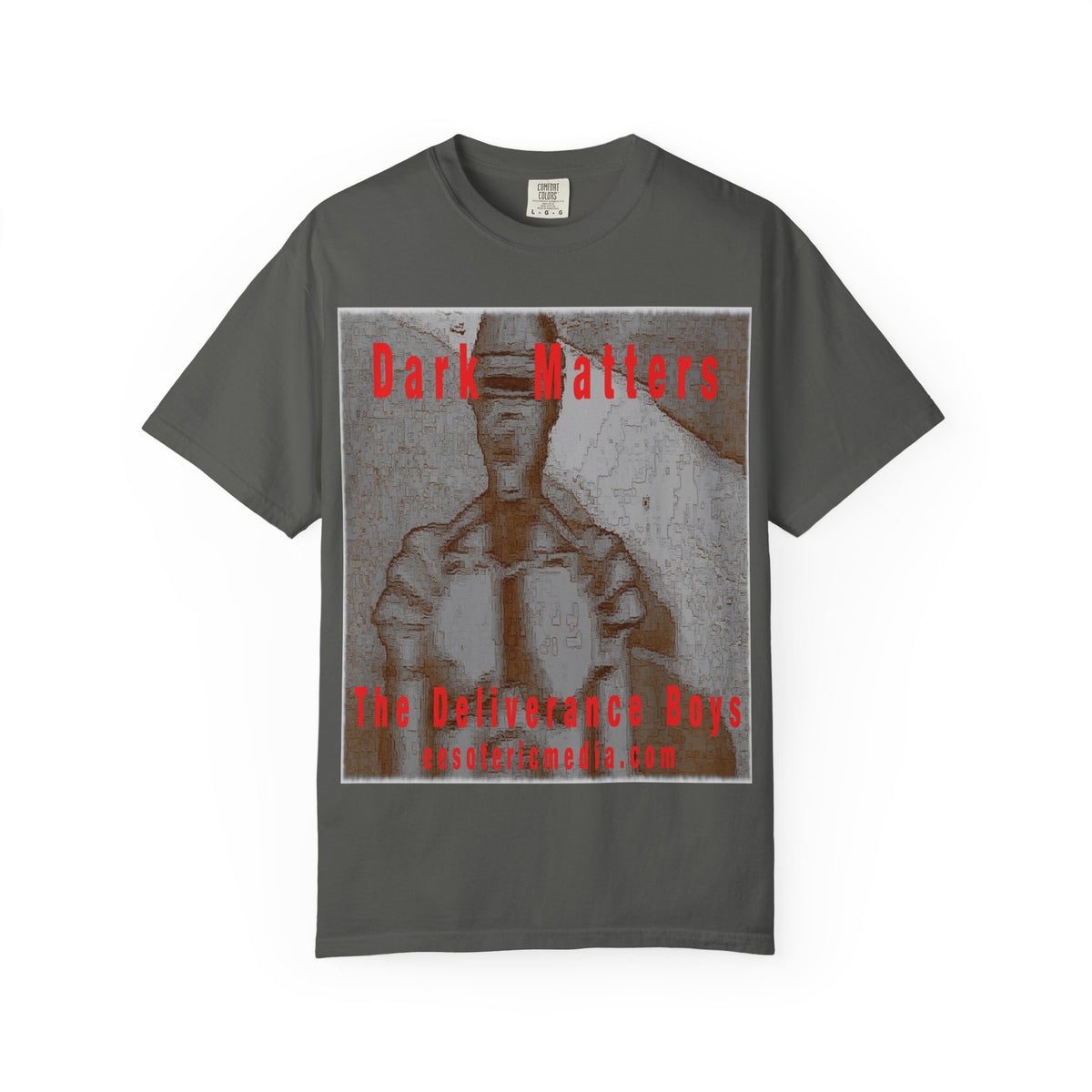 „Dark Matters" (The Deliverance Boys) Vintage-Retro-Science-Fiction-Roboter-Grafik-T-Shirt mit klassischer Passform