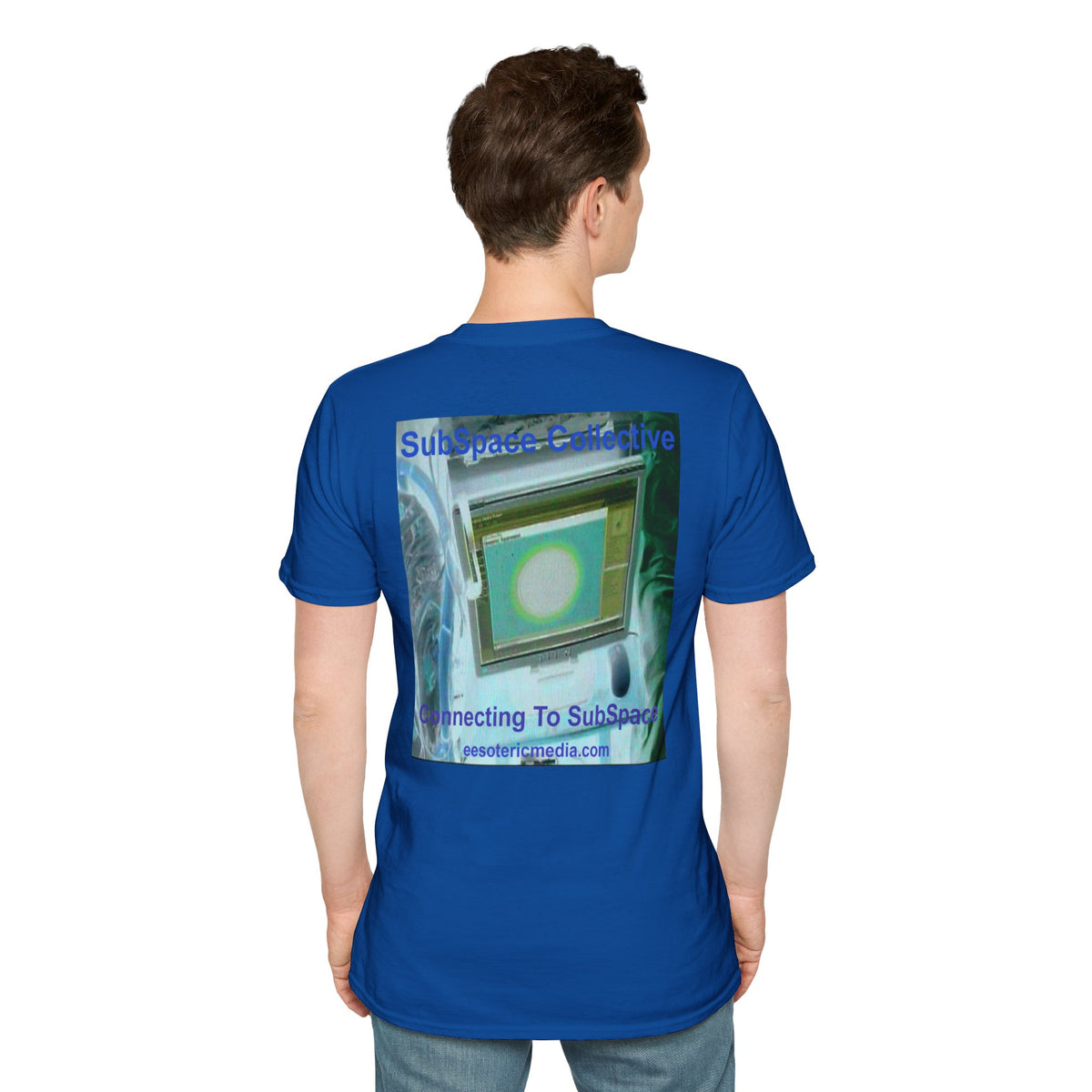 „Connecting To SubSpace" (SubSpace Collective) Softstyle Retro-Sci-Fi-T-Shirt