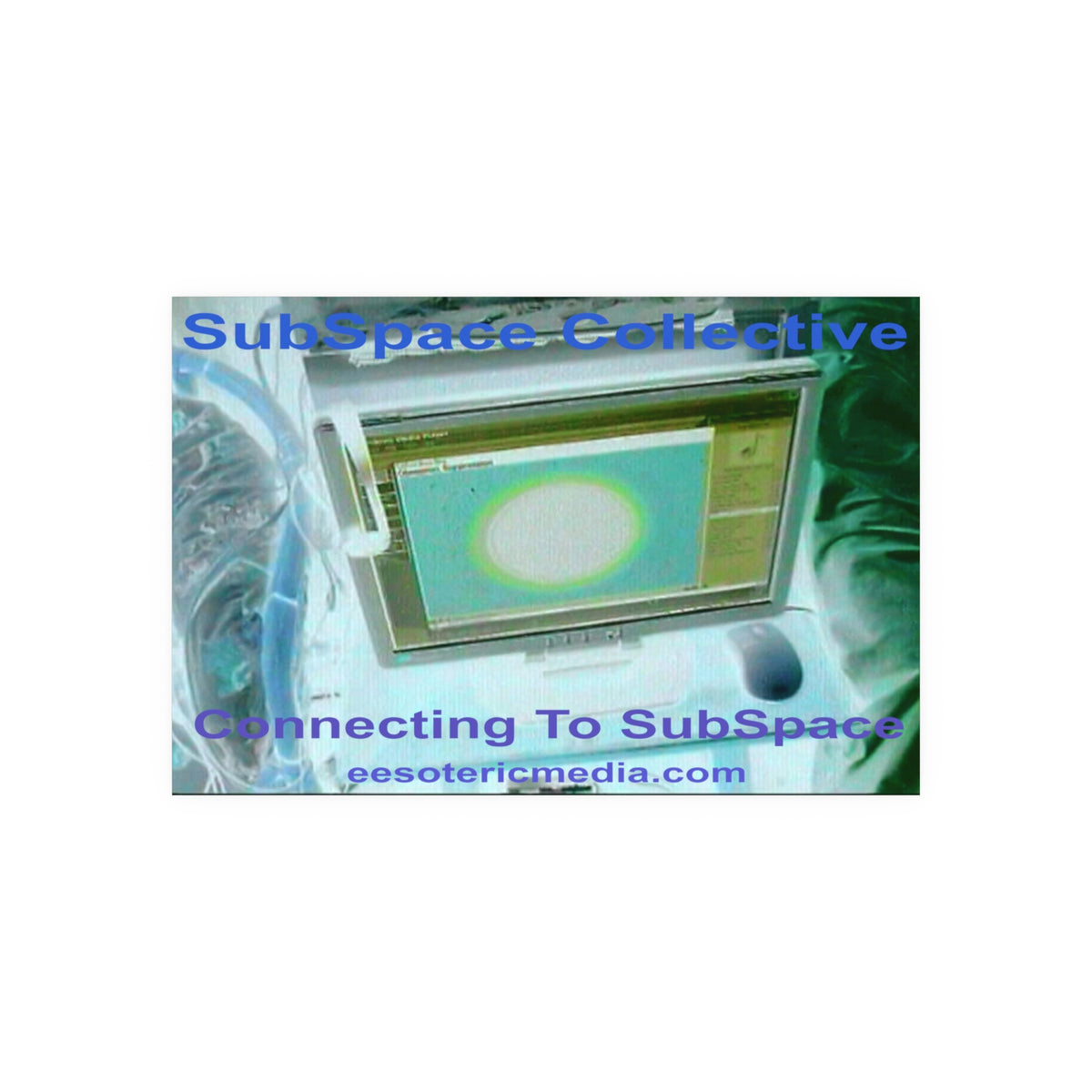 बड़े आकार का 'Connecting To SubSpace' (SubSpace Collective) रेट्रो टेक कला पोस्टर 60"x40" (150cm x 100cm)
