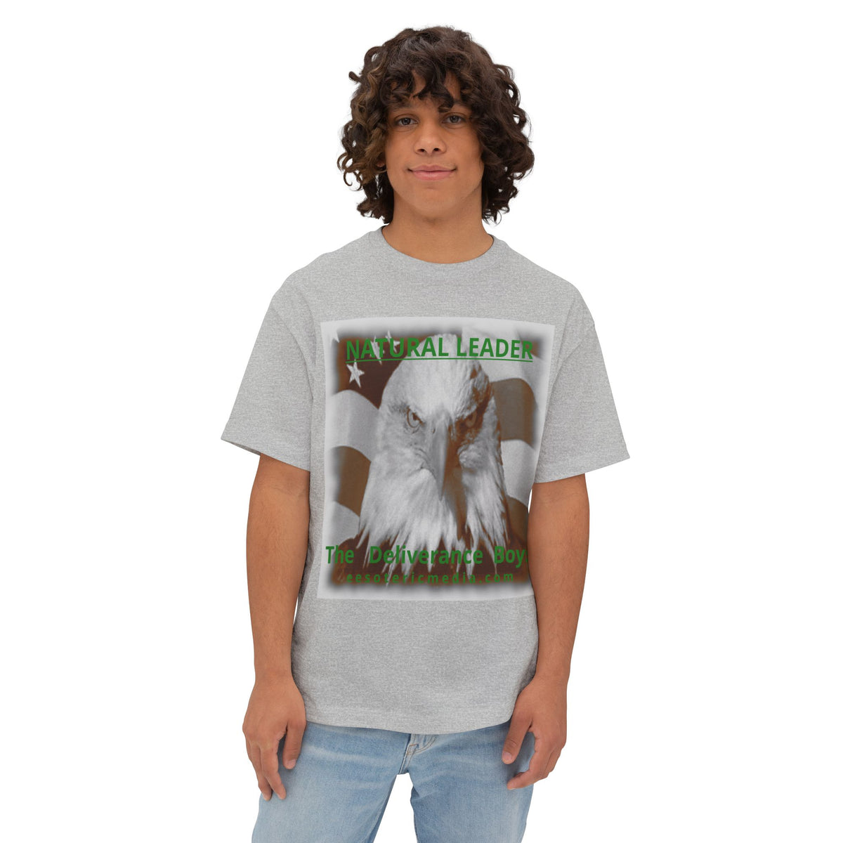 „Natural Leader“ (The Deliverance Boys) Weißkopfseeadler-Grafik Oversize-Boxy-T-Shirt
