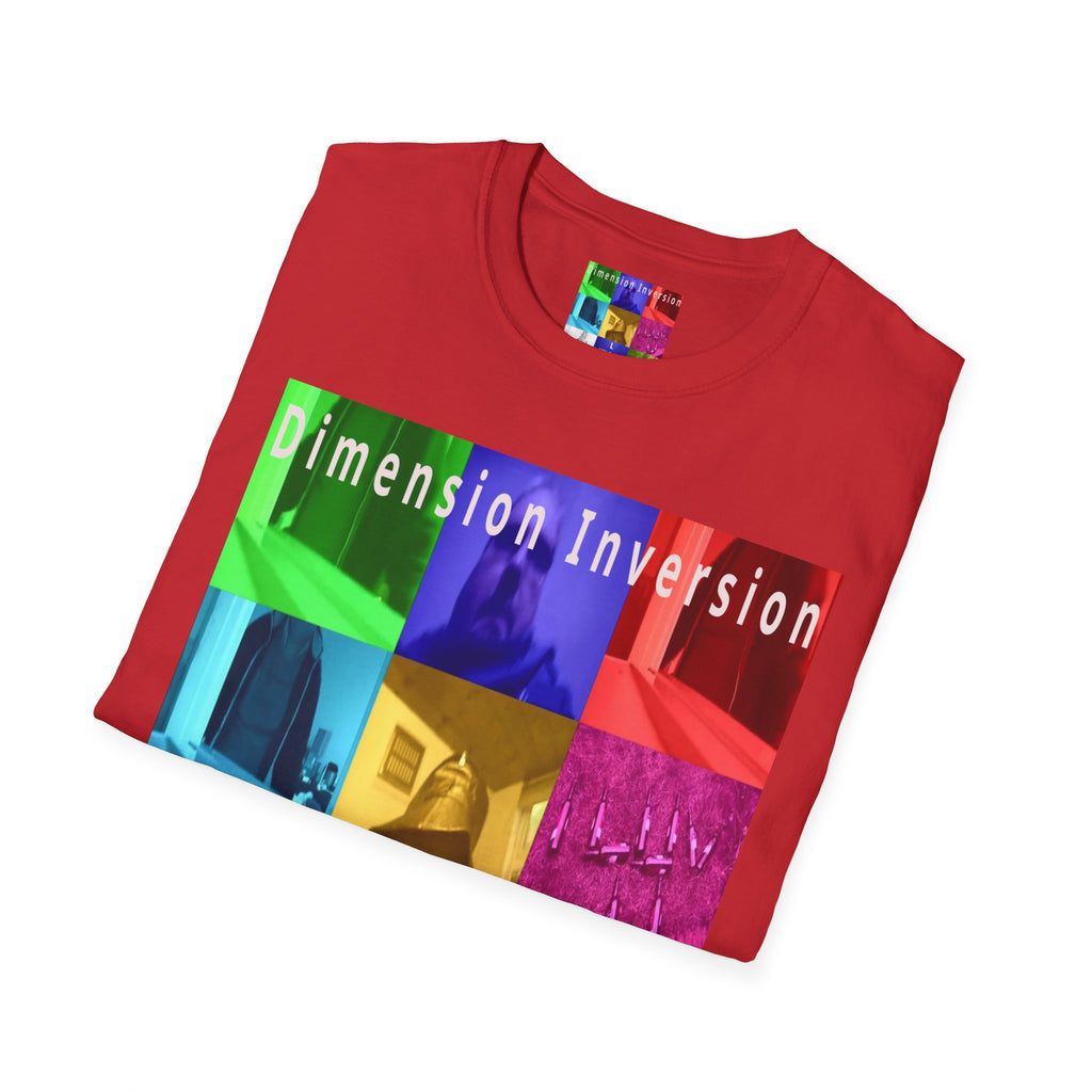 'Dimension Inversion' (Audio Insight) Colorful Surreal Collage Softstyle T-Shirt
