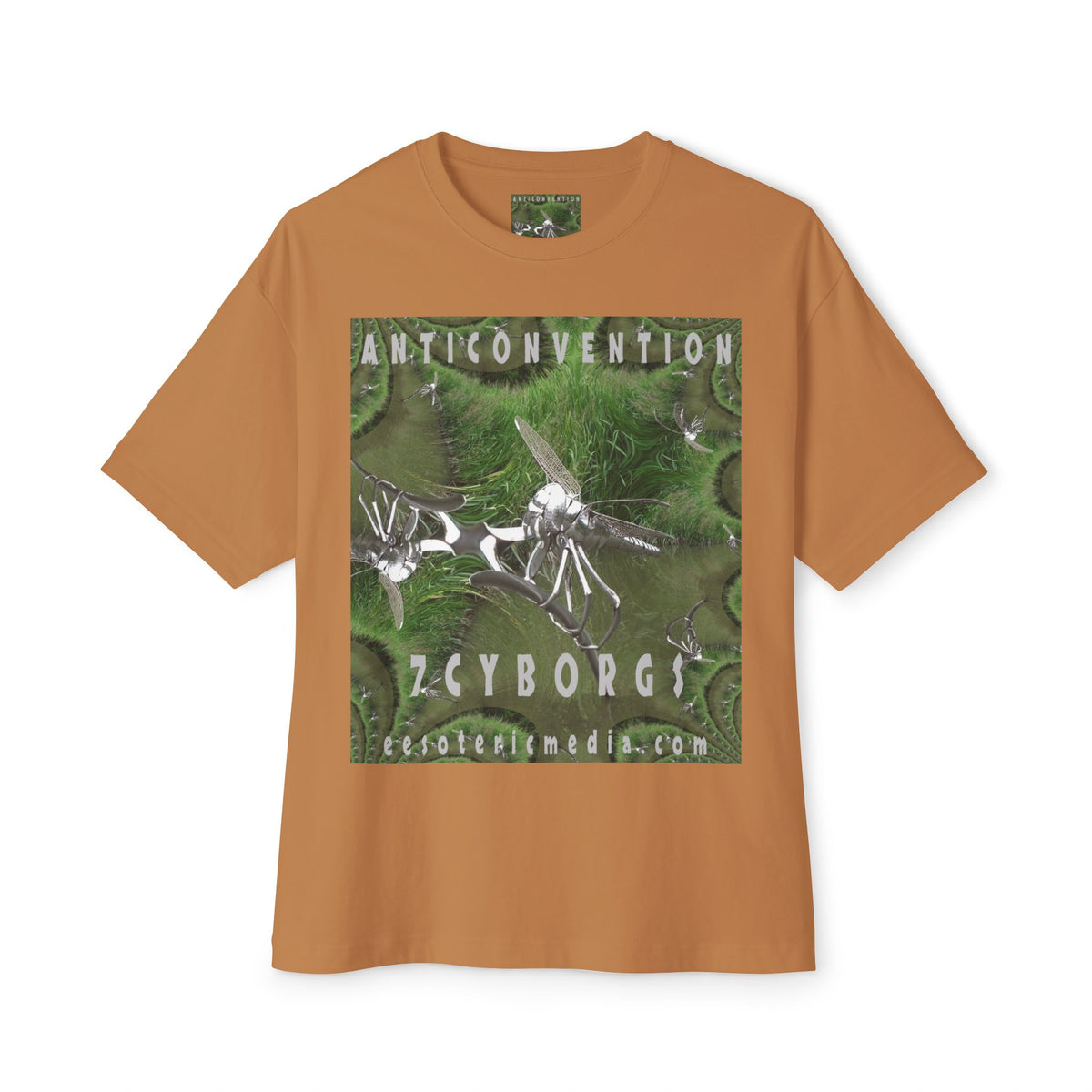 'Anticonvention' (7Cyborgs} 科幻蜻蜓赛博格设计图案印花宽松箱型版型T恤