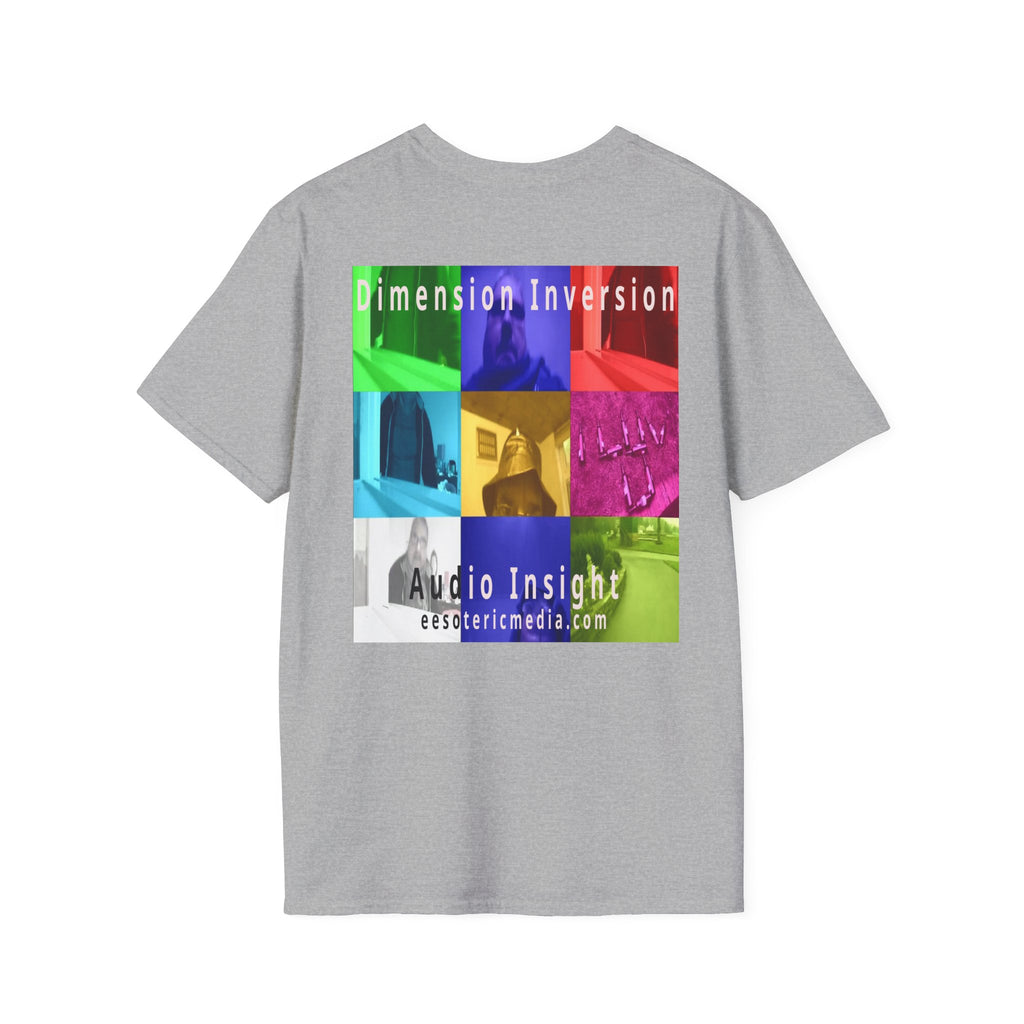 'Dimension Inversion' (Audio Insight) Colorful Surreal Collage Softstyle T-Shirt