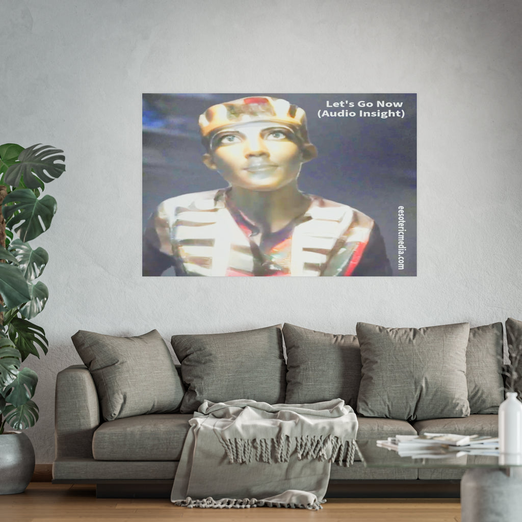 Large 'Let's Go Now' (Audio Insight) Sc Fi Alien/Ancient Design Art Print  60"x40" (150cm x 100cm)