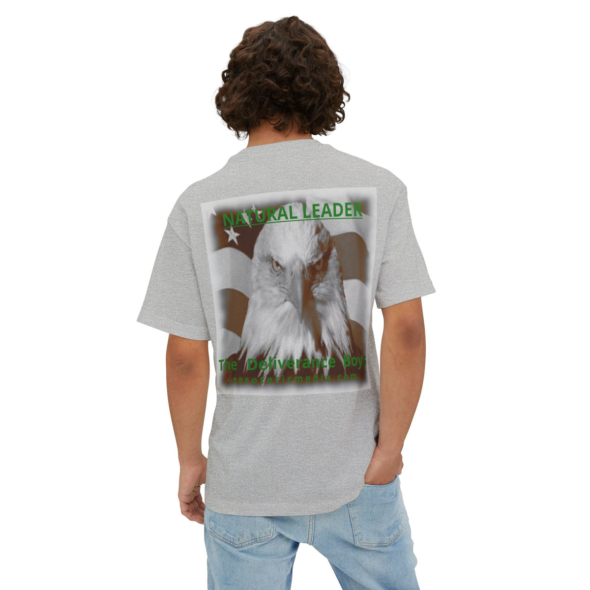 „Natural Leader“ (The Deliverance Boys) Weißkopfseeadler-Grafik Oversize-Boxy-T-Shirt