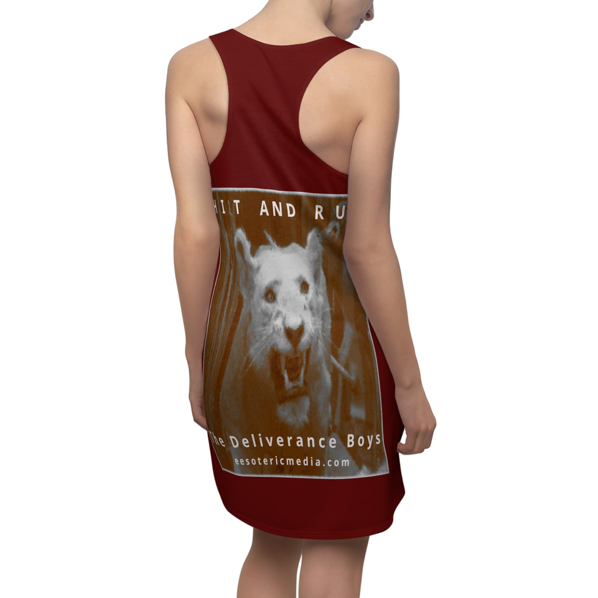„Hit and Run“ (The Deliverance Boys) White Lion Graphic-Racerback-Kleid