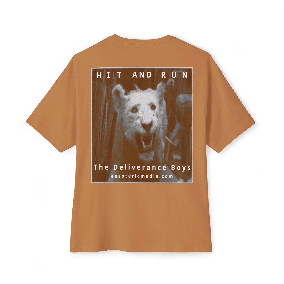 „Hit and Run" (The Deliverance Boys) White Lion Graphic Oversize Boxy T-Shirt