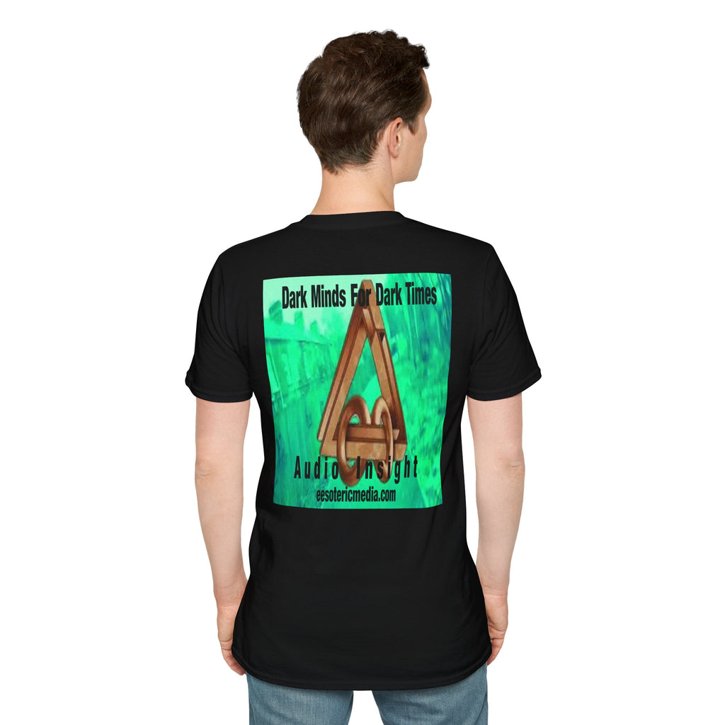 „Dark Minds For Dark Times“ (Audio Insight) Alien/Sci-Fi Symbol Softstyle Grafik-T-Shirt