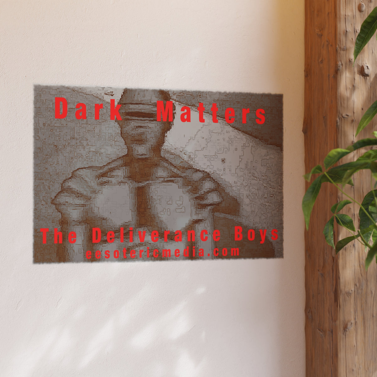 « Dark Matters » (The Deliverance Boys) Impression artistique représentant un robot d’horreur vintage, 90 × 60 cm