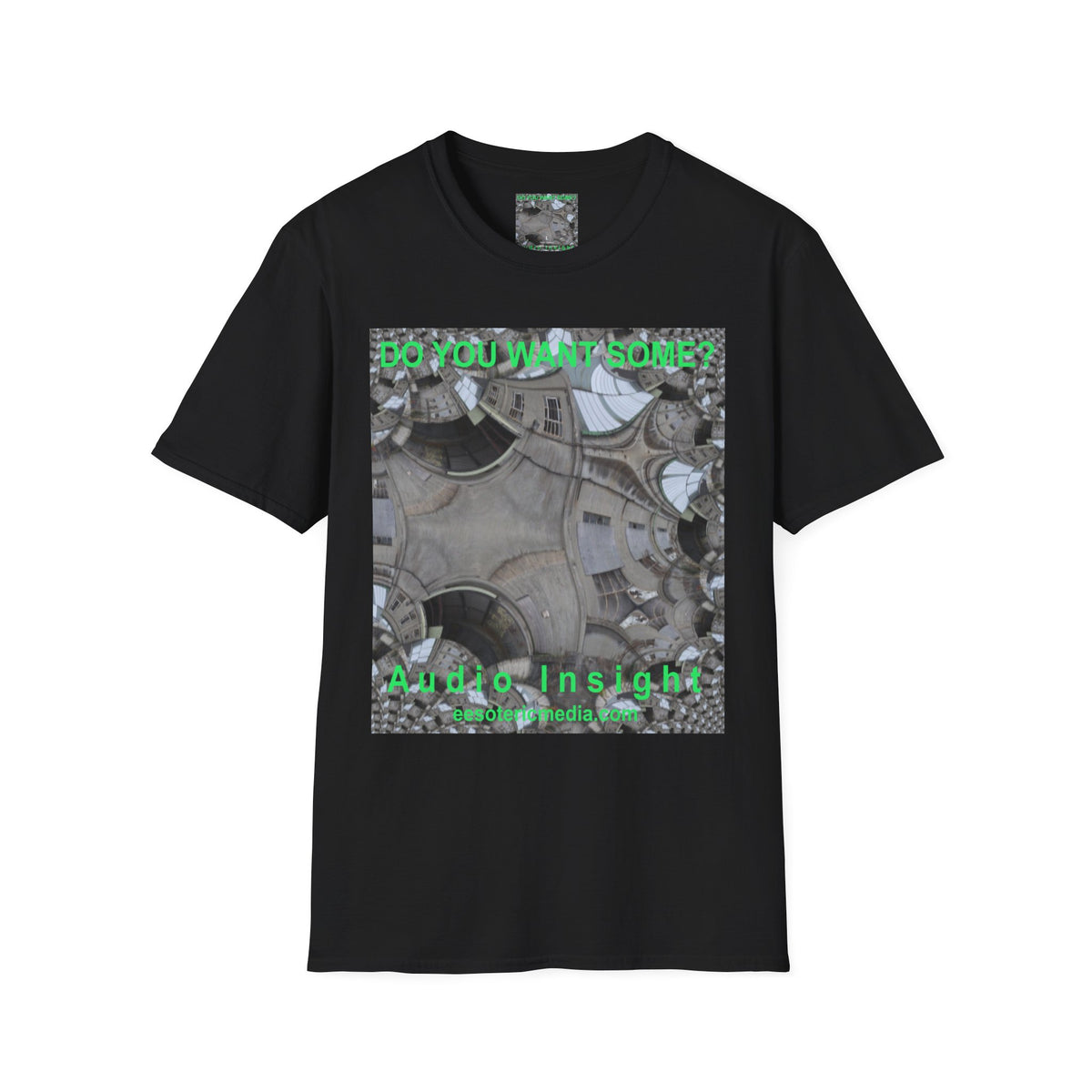 'Do You Want Some?' (Audio Insight) Camiseta Softstyle Gráfica de Arte Surrealista de Caleidoscopio