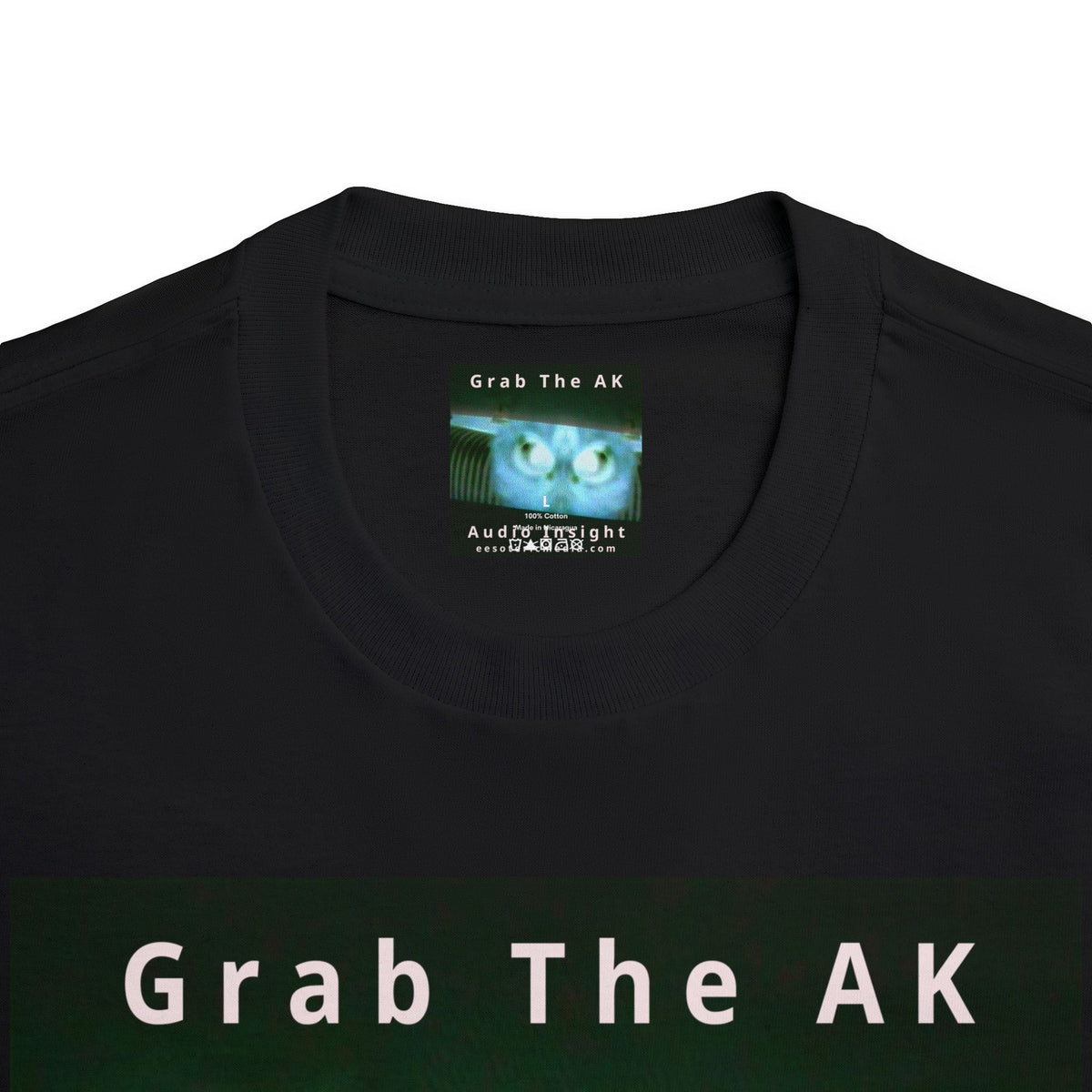 'Grab The AK' (Audio Insight) Sinister Surreal Digital Being Graphic Classic Fit T-Shirt