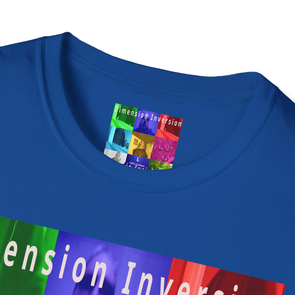 'Dimension Inversion' (Audio Insight) Colorful Surreal Collage Softstyle T-Shirt