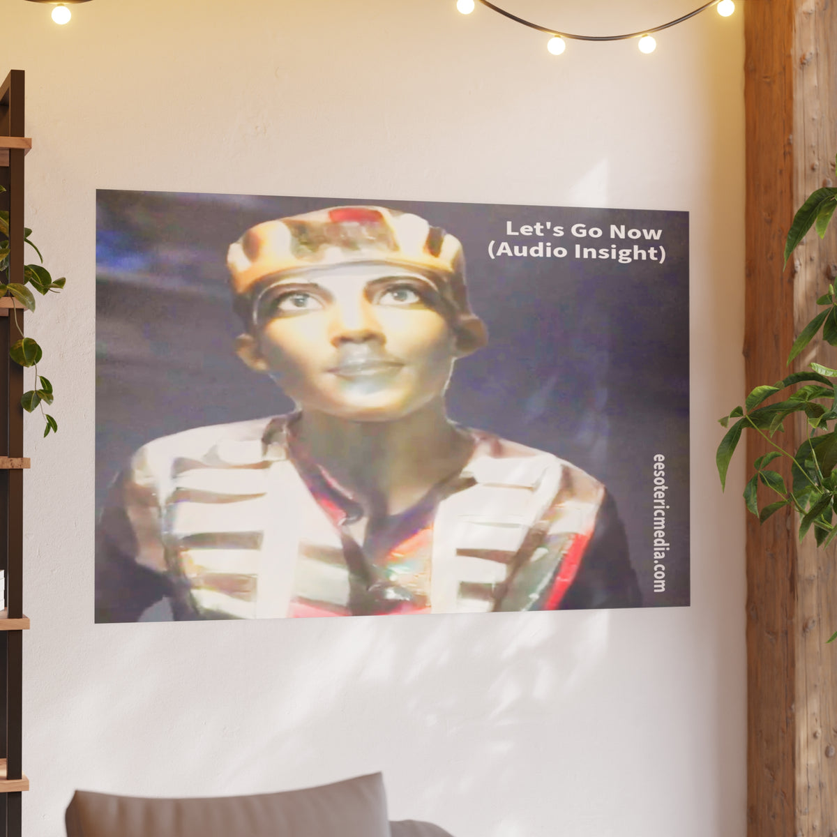 « Let's Go Now » (Audio Insight) Impression artistique au design extraterrestre/ancien de science fiction (grand format), 150 × 100 cm