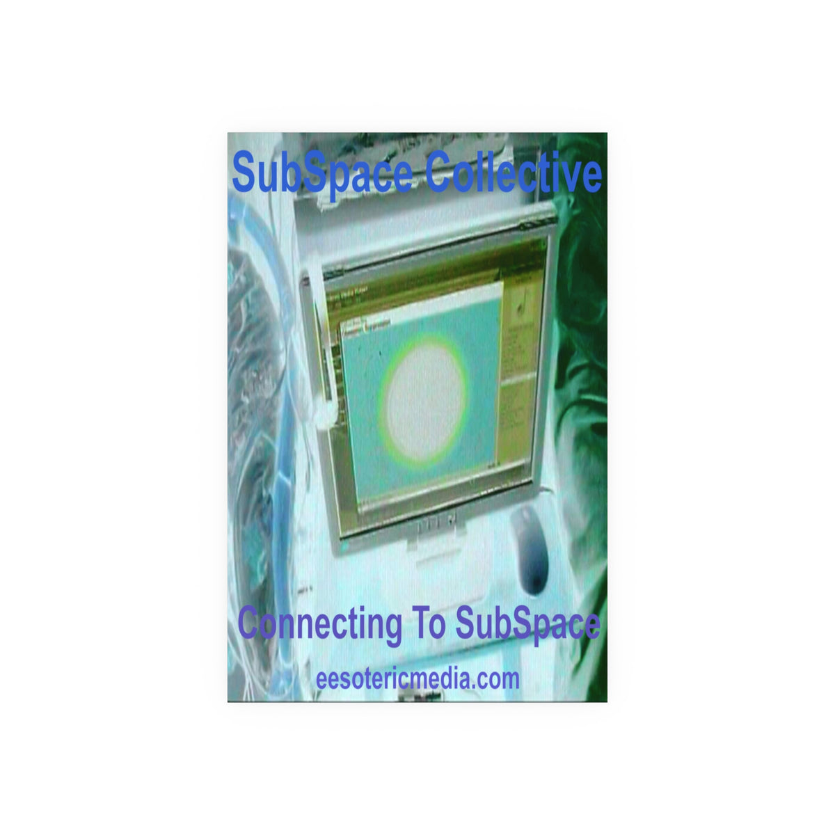 'Connecting To SubSpace' (SubSpace Collective) Retro Tech Art Print 24"x36" (60cm x 90cm)