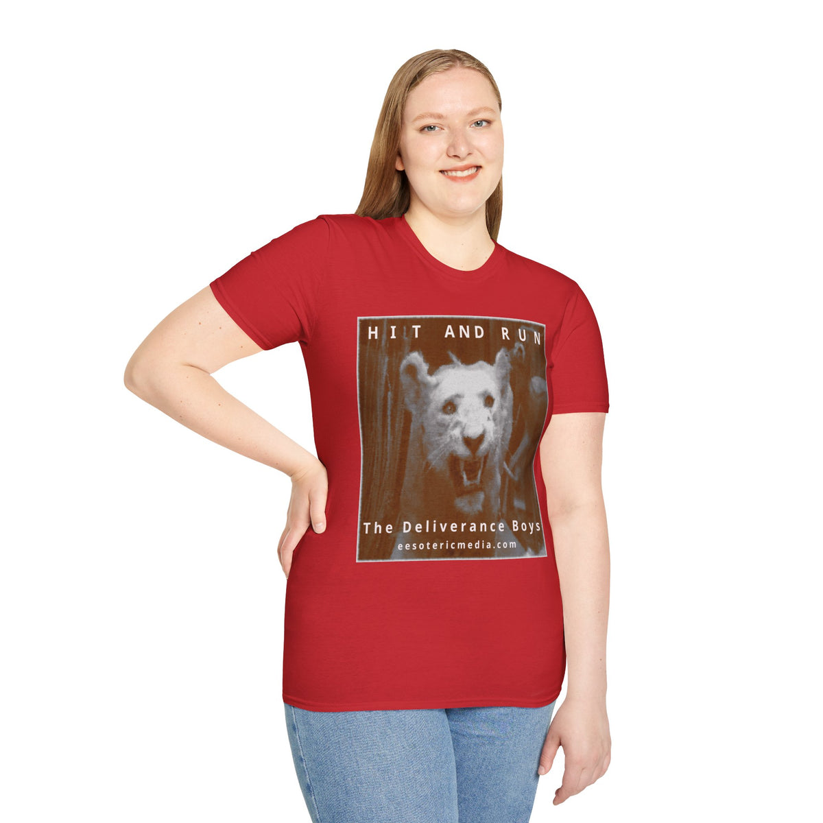 „Hit and Run“ (The Deliverance Boys) White Lion Graphic Softstyle T-Shirt