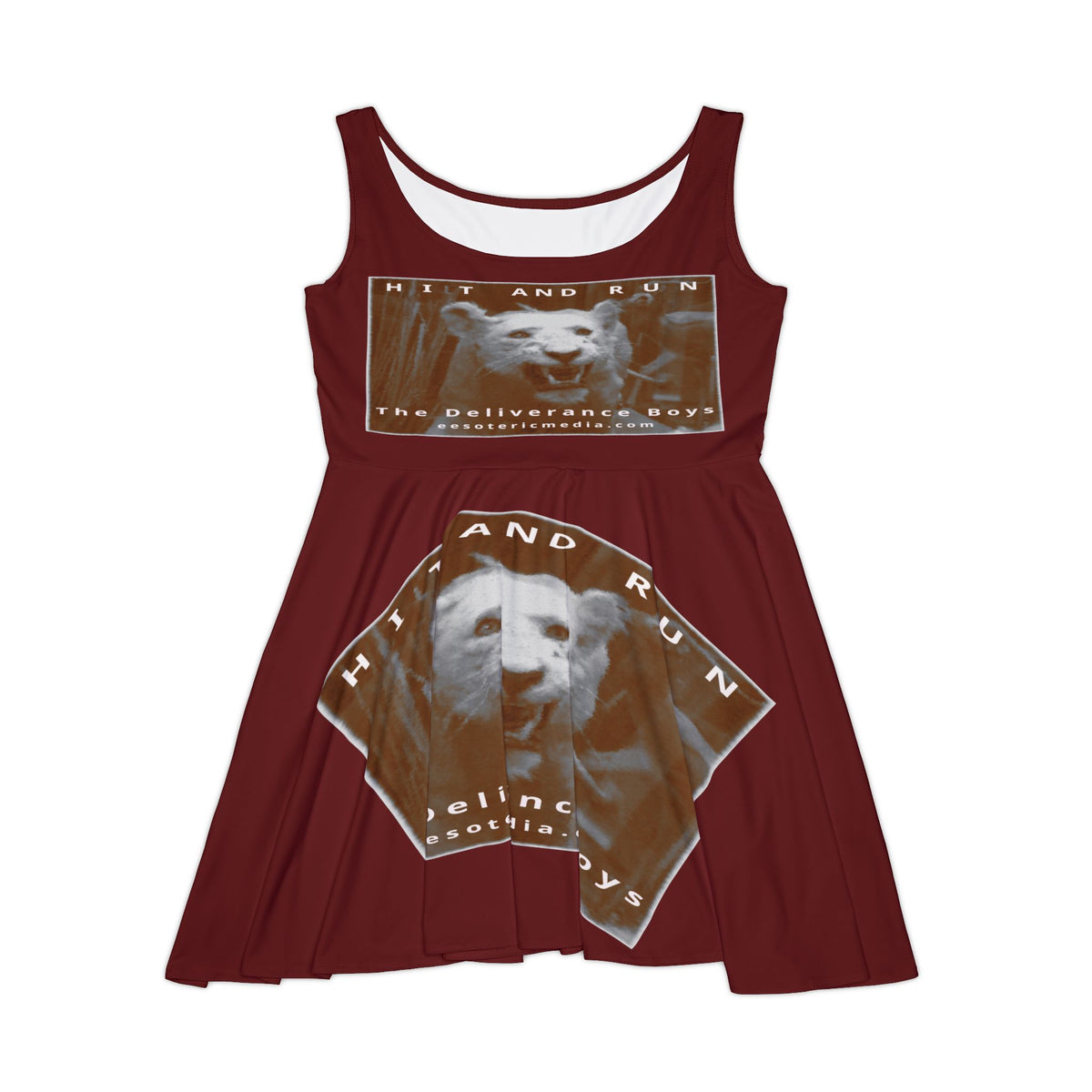 „Hit and Run" (The Deliverance Boys) White Lion Graphic Skater-Kleid