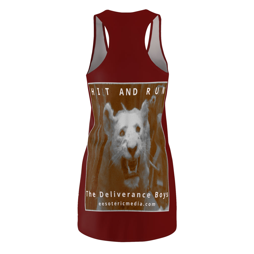 'Hit and Run' (The Deliverance Boys) Vestido Deportivo Gráfico de León Blanco