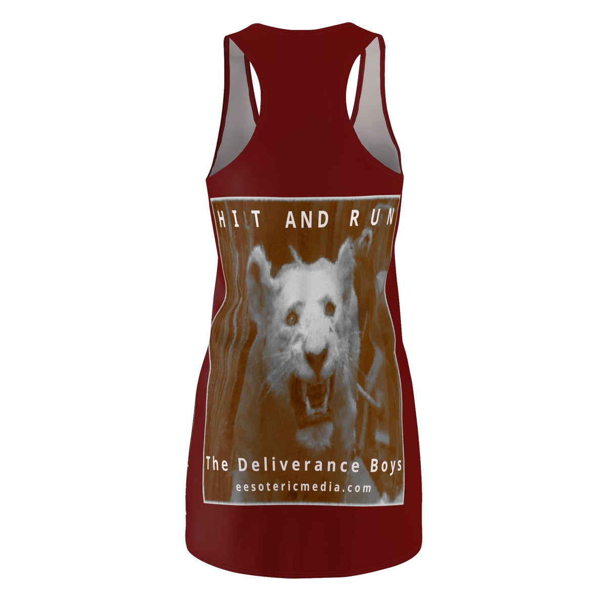 'Hit and Run' (The Deliverance Boys) Vestido Deportivo Gráfico de León Blanco
