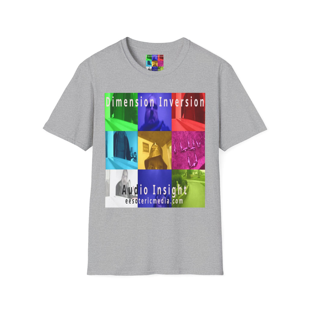 'Dimension Inversion' (Audio Insight) Colorful Surreal Collage Softstyle T-Shirt