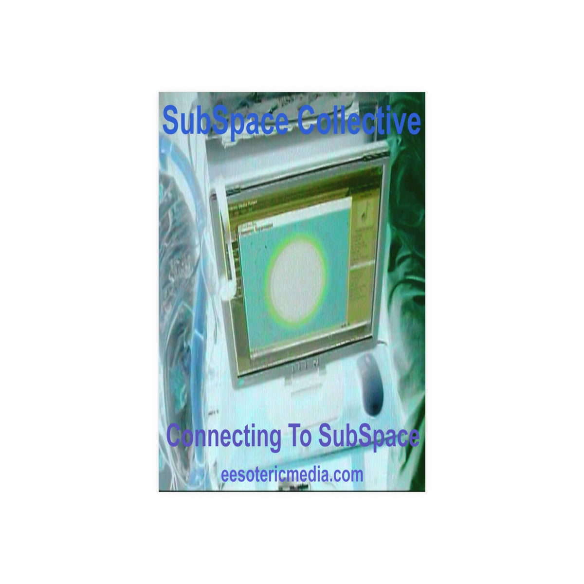 बड़े आकार का 'Connecting To SubSpace' (SubSpace Collective) रेट्रो टेक कला प्रिंट 40"x60" (100cm x 150cm)