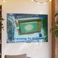 „Connecting To SubSpace“ (SubSpace Collective) Kunstposter im Retro Tech Stil, Großformat, 150 × 100 cm