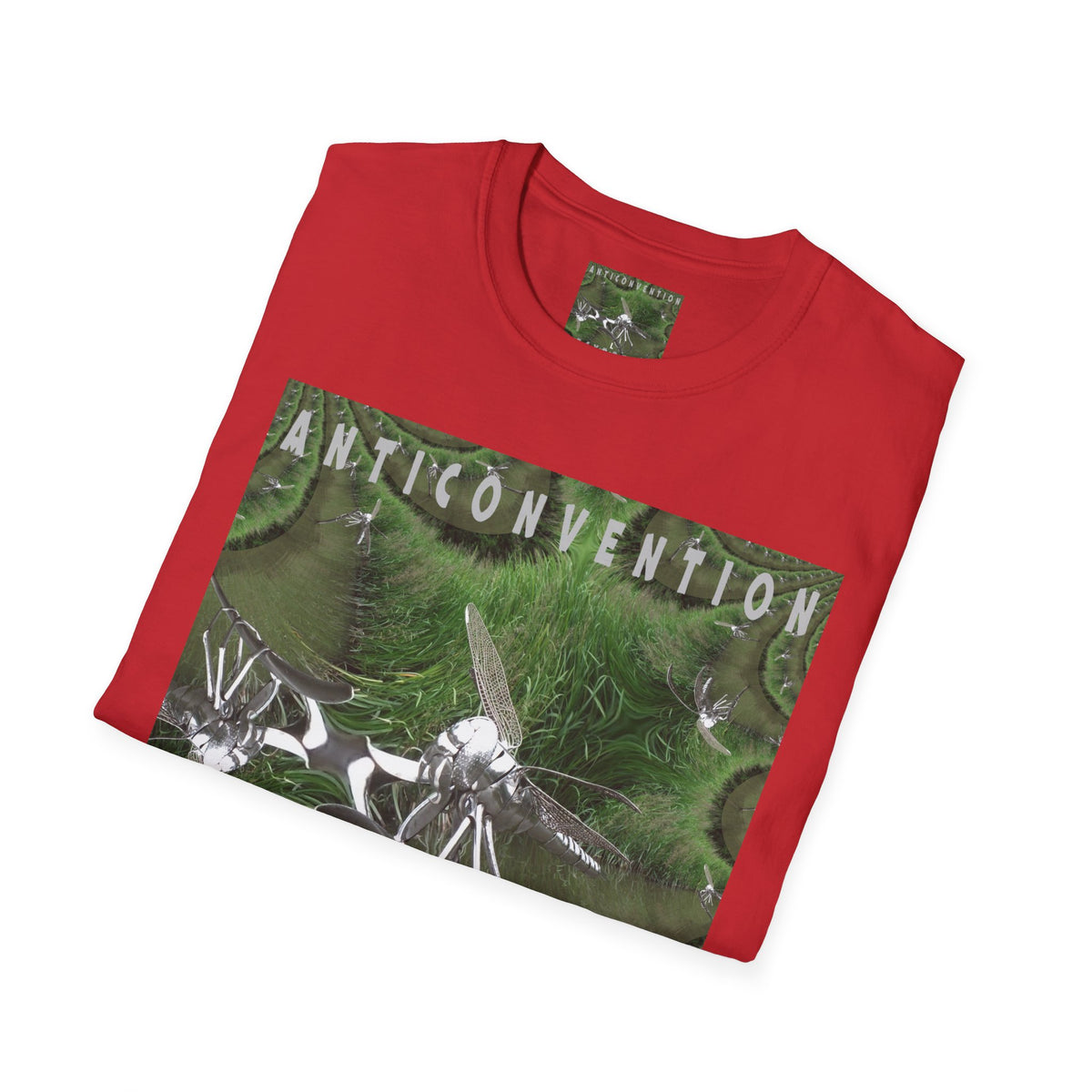 'Anticonvention' (7Cyborgs) Cyber Dragonfly Softstyle Graphic T-Shirt
