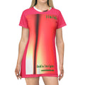 'Libido' (Audio Insight) Vestido Camiseta Gráfico de Remolinos Surrealistas