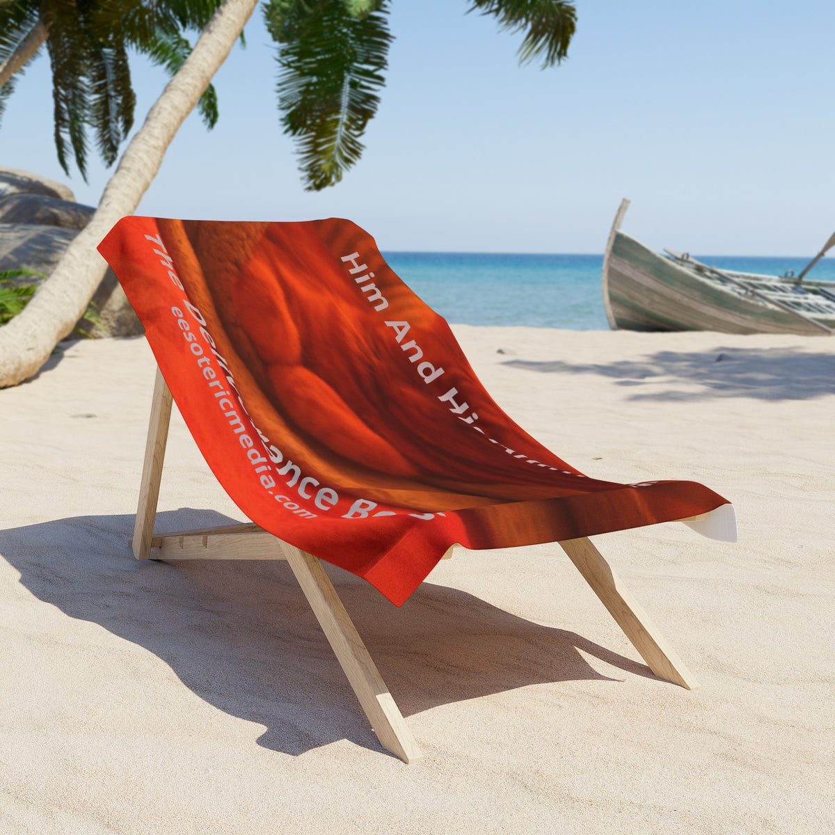 'Him And His Animals' (The Deliverance Boys) Cat Design Beach Towel 60"x30" (150cm x 75cm)