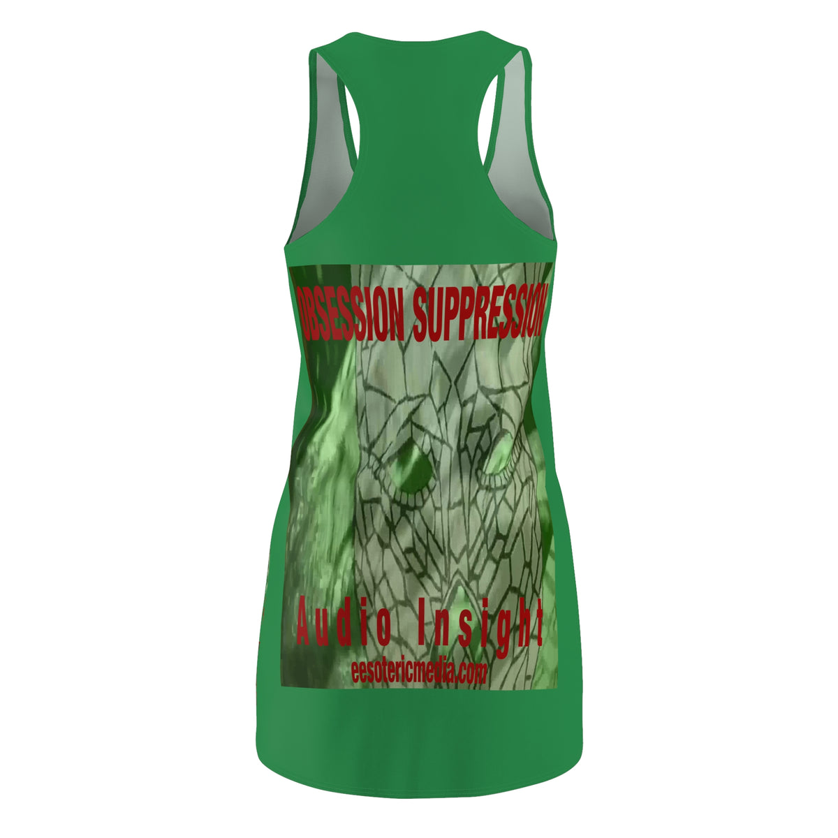 'Obsession Suppression' (Audio Insight) Vestido Deportivo Gráfico con Espalda Cruzada