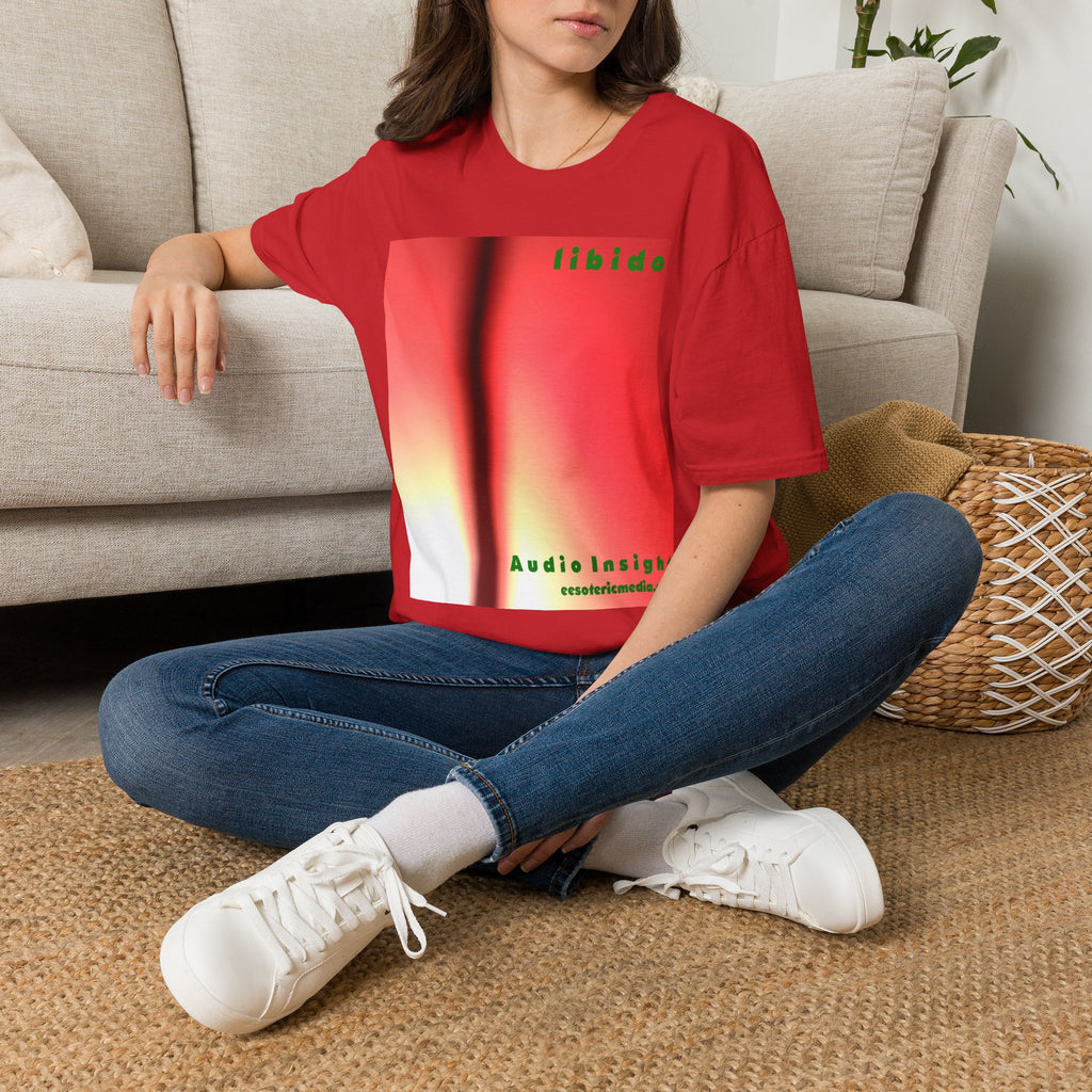 „Libido" (Audio Insight) Surrealistisches, wirbelndes Grafik-T-Shirt im Softstyle