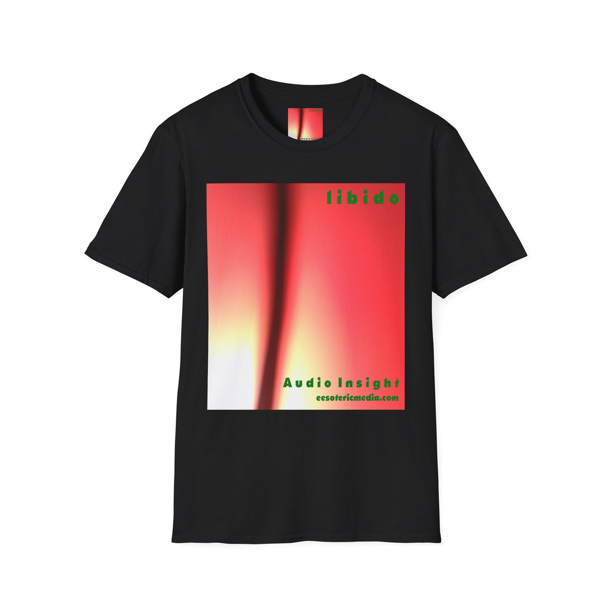 „Libido" (Audio Insight) Surrealistisches, wirbelndes Grafik-T-Shirt im Softstyle