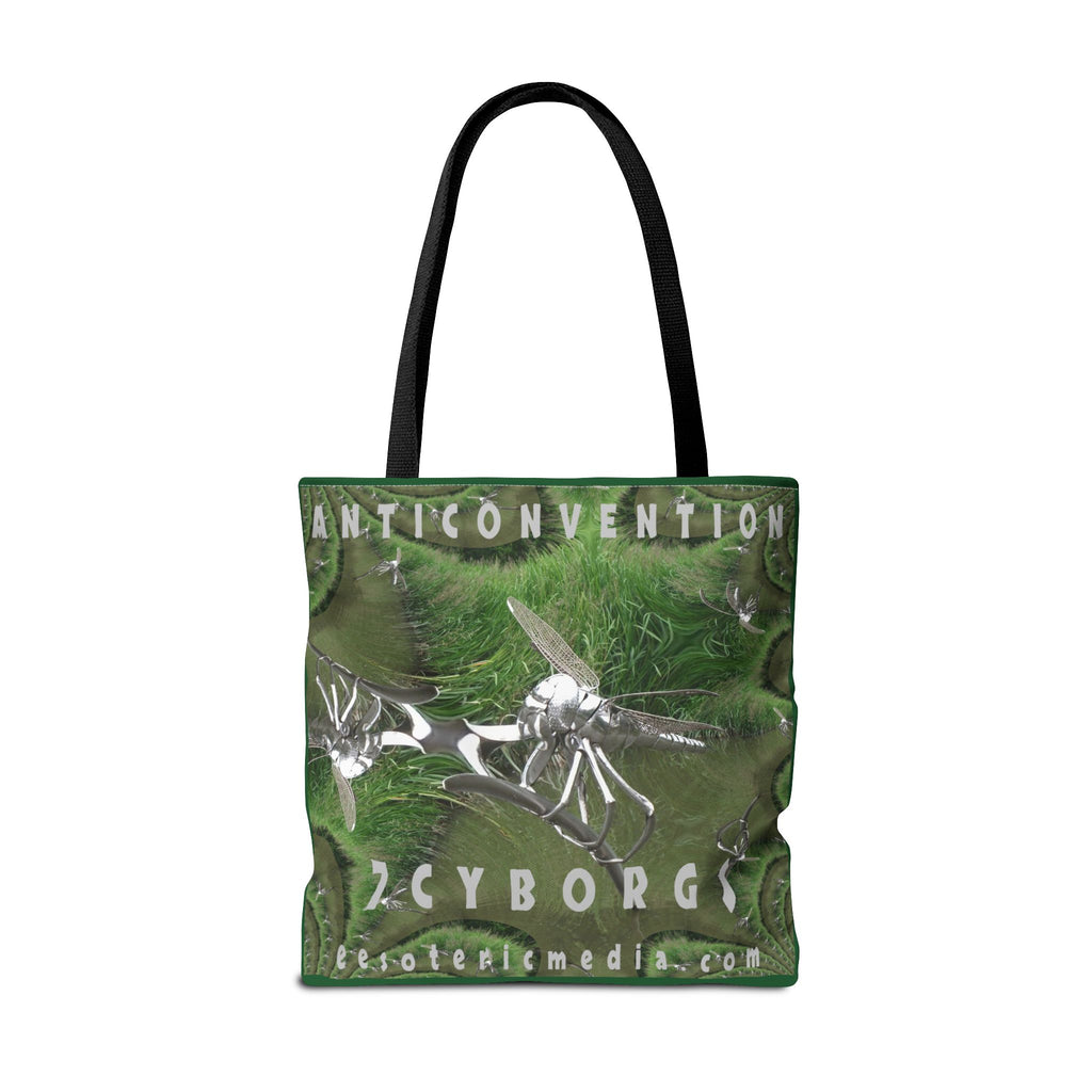 'Anticonvention' (7Cyborgs) Bolsa Tote Gráfica Futurista de Libélula(45cm x 45cm)