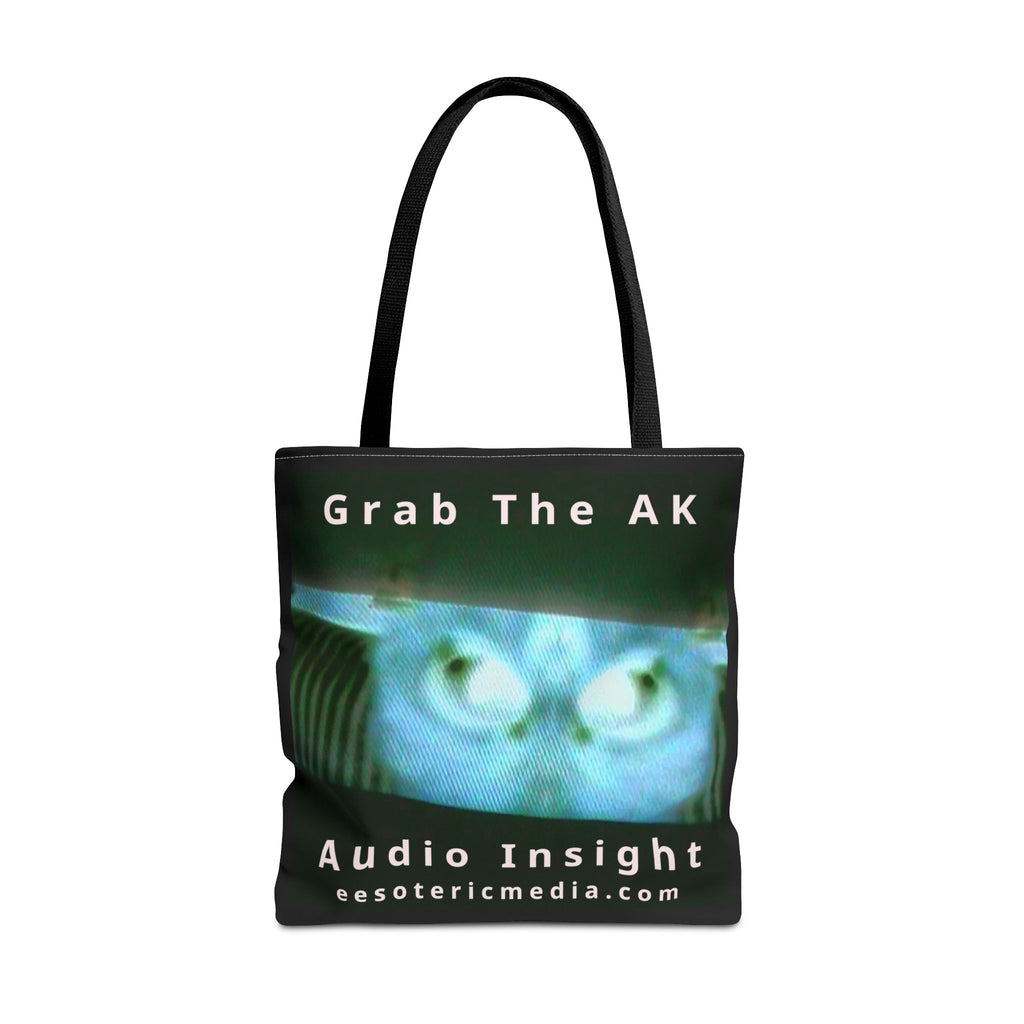 „Grab The AK“ (Audio Insight) Sinister Surreal Digital Being Graphic Tragetasche (45cm x 45cm)