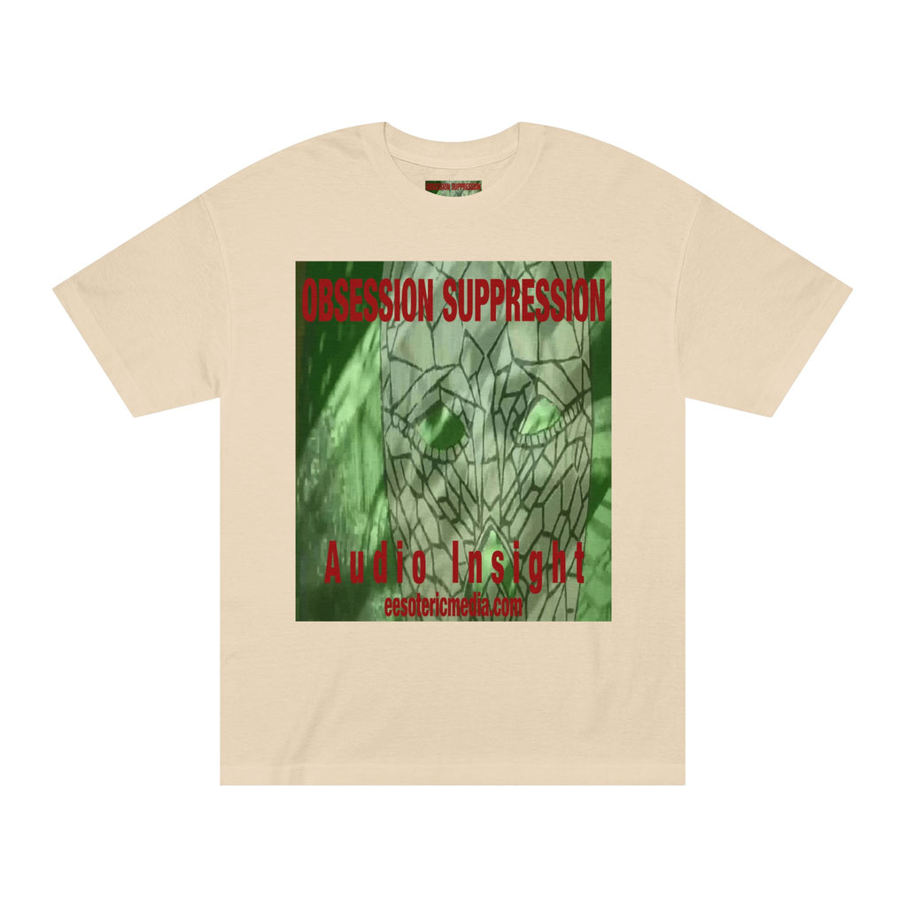 'Obsession Suppression'' ('Audio Insight) 复古科幻头骨图案印花经典版型T恤