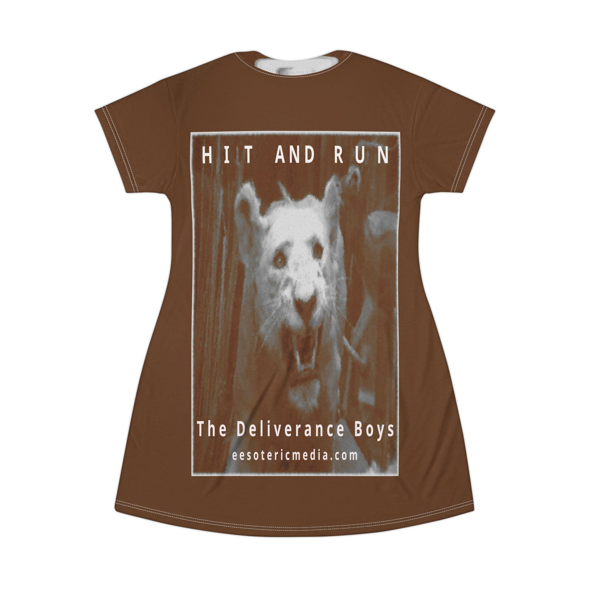 „Hit and Run“ (The Deliverance Boys) White Lion Grafik-T-Shirt-Kleid