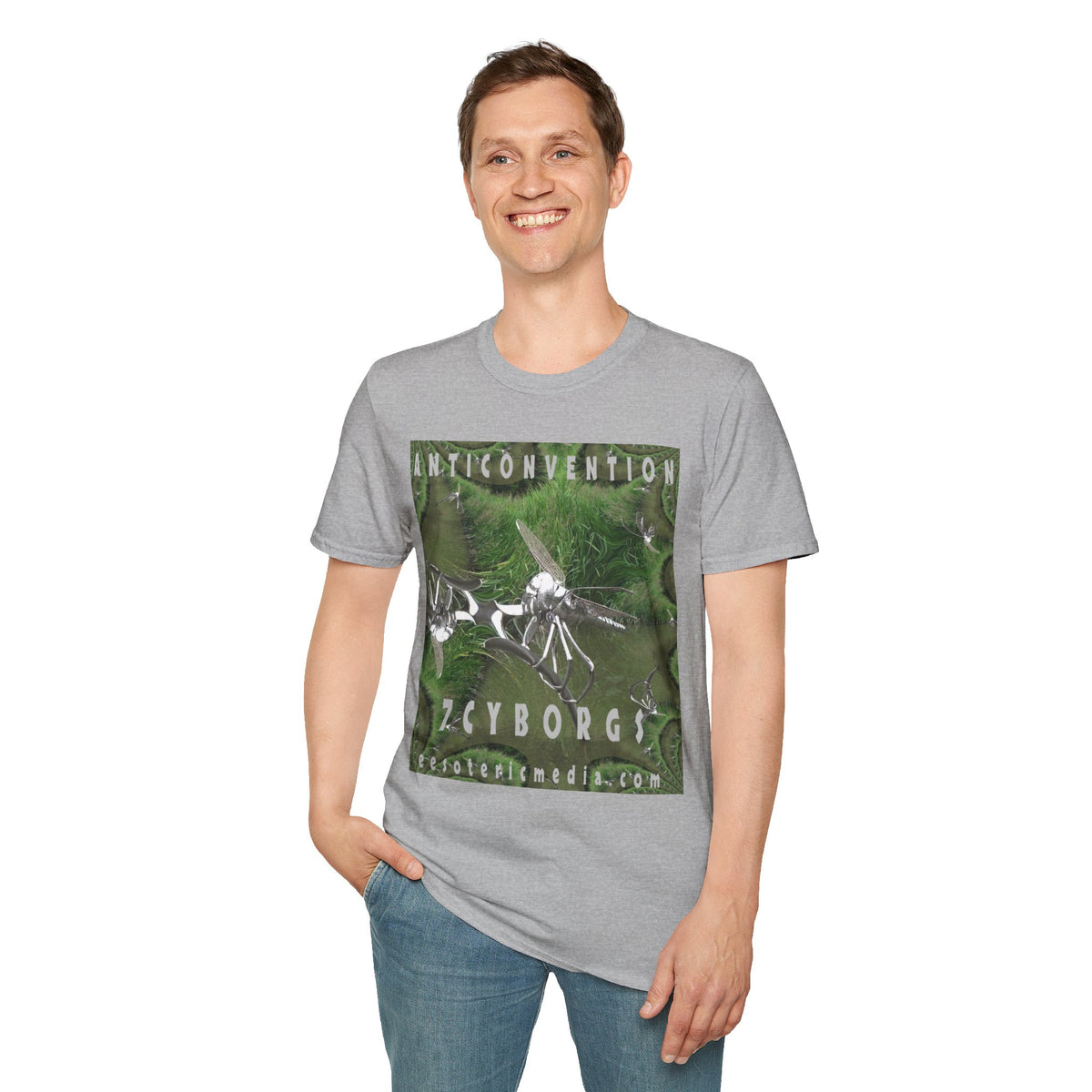 „Anticonvention" (7Cyborgs) Cyber-Libellen Softstyle-Grafik-T-Shirt