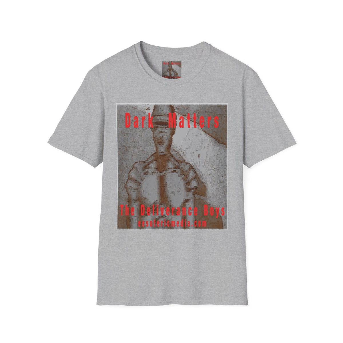 'Dark Matters' (The Deliverance Boys) Camiseta Softstyle Gráfica de Robot Retro de Ciencia Ficción