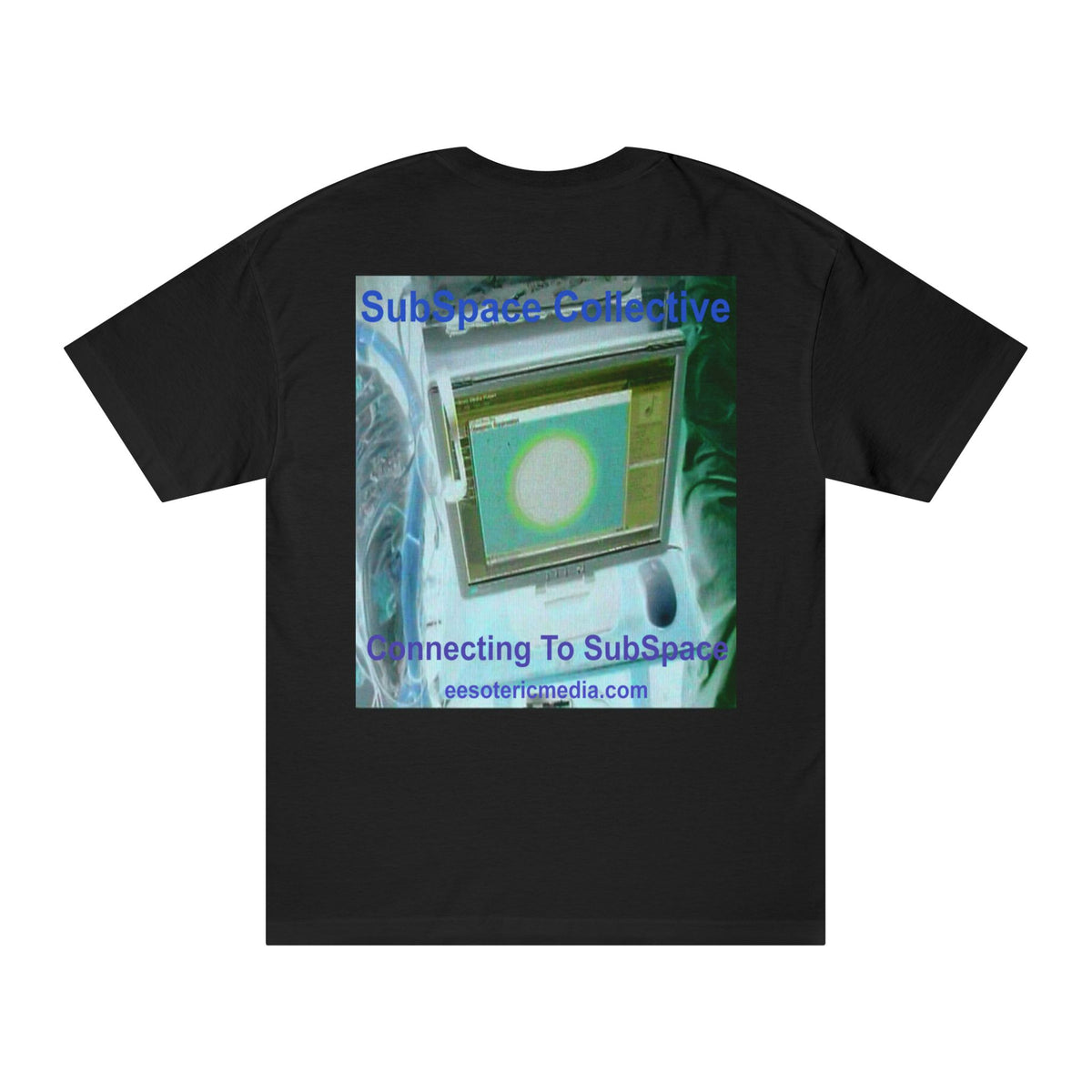 „Connecting To SubSpace“ (SubSpace Collective) Retro-Sci-Fi-TV-Grafik-T-Shirt mit klassischer Passform
