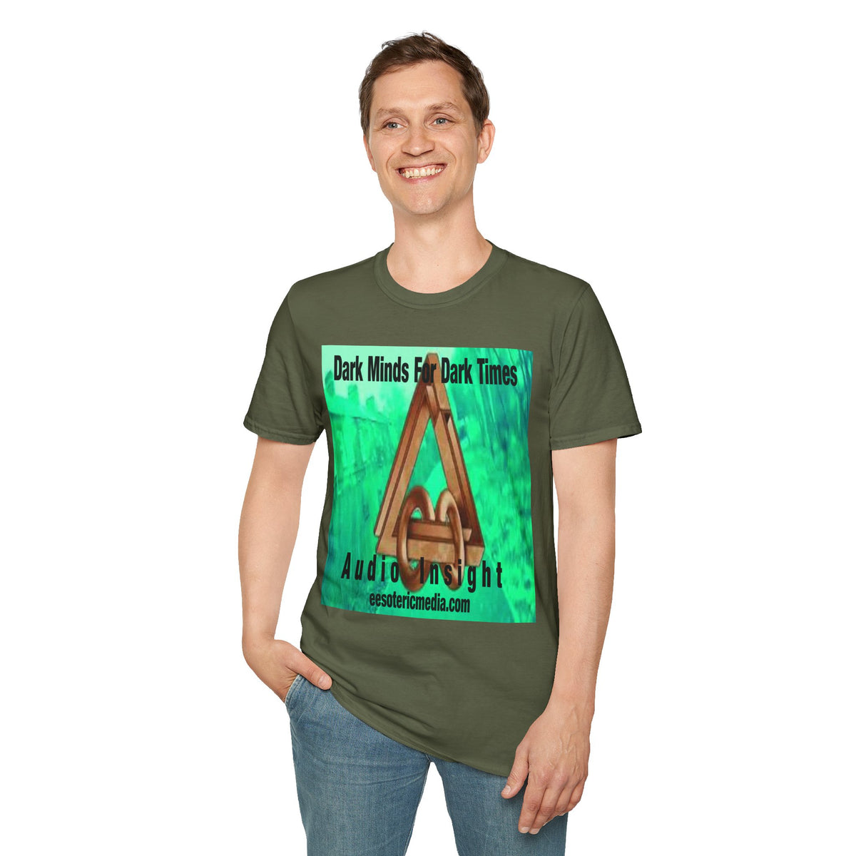„Dark Minds For Dark Times“ (Audio Insight) Alien/Sci-Fi Symbol Softstyle Grafik-T-Shirt
