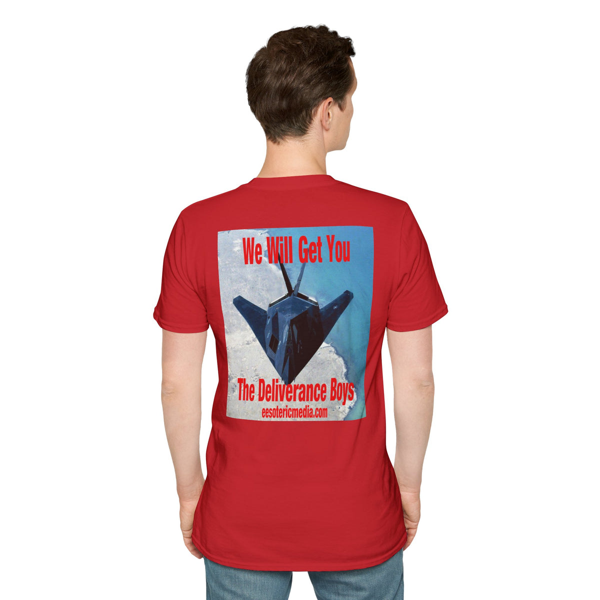 'We Will Get You' (The Deliverance Boys) Stealth Fighter Jet Softstyle Graphic T-Shirt