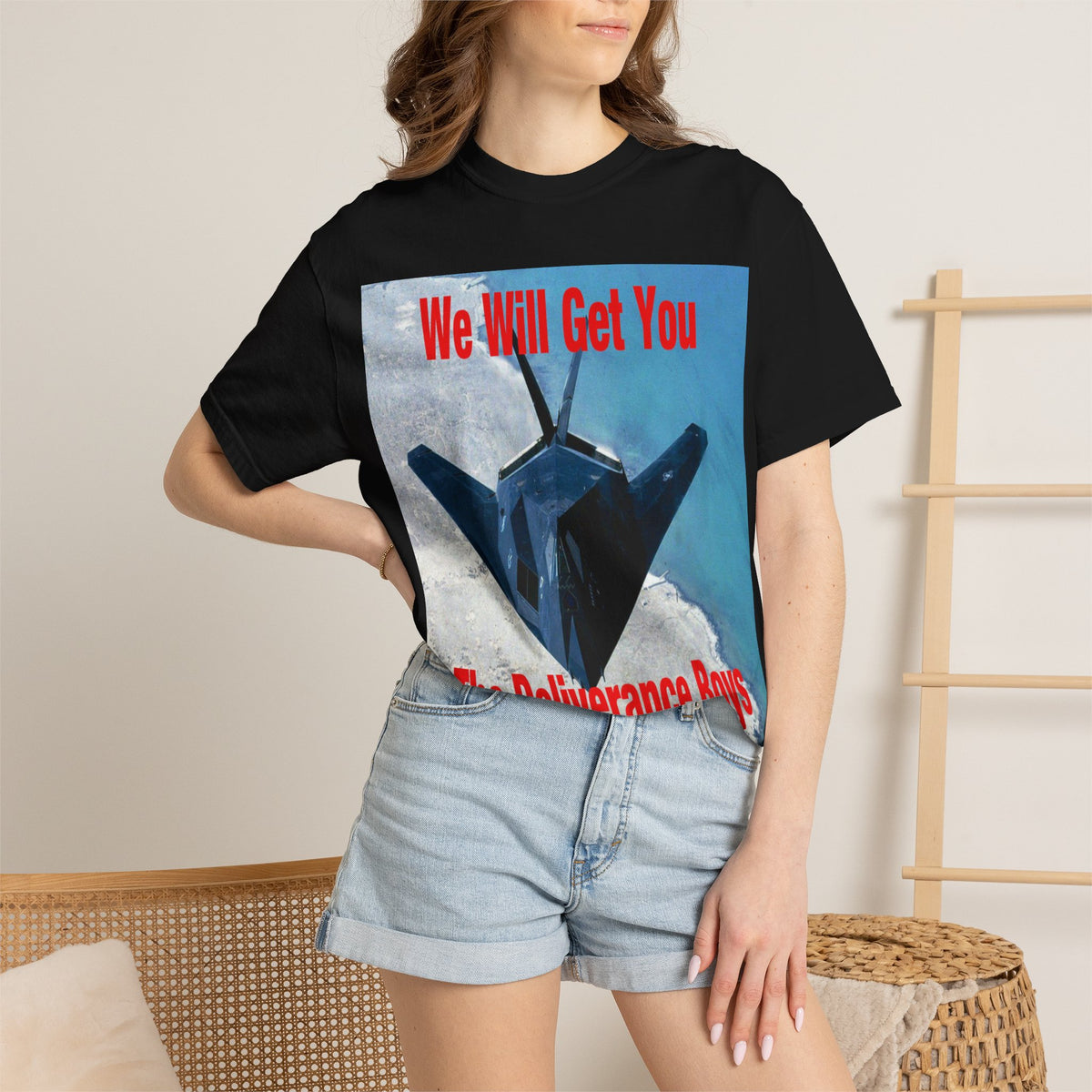 'We Will Get You' (The Deliverance Boys) Stealth Fighter Graphic Classic Fit T-Shirt